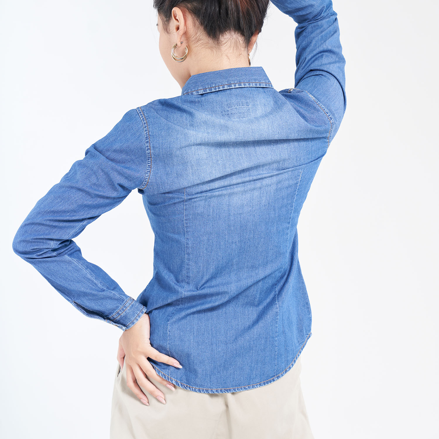 Áo sơ mi dài tay nữ jean MESSIJEANS-SJW-71245
