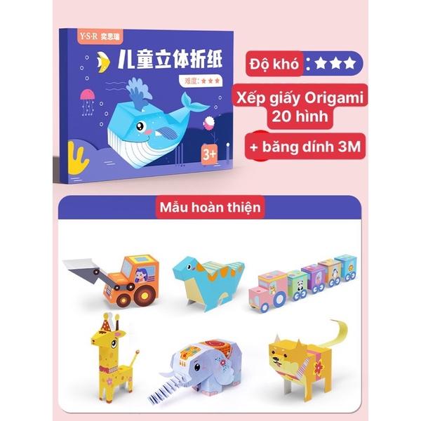 Xếp giấy Origami, xếp hình 3D vui nhộn cho bé sáng tạo