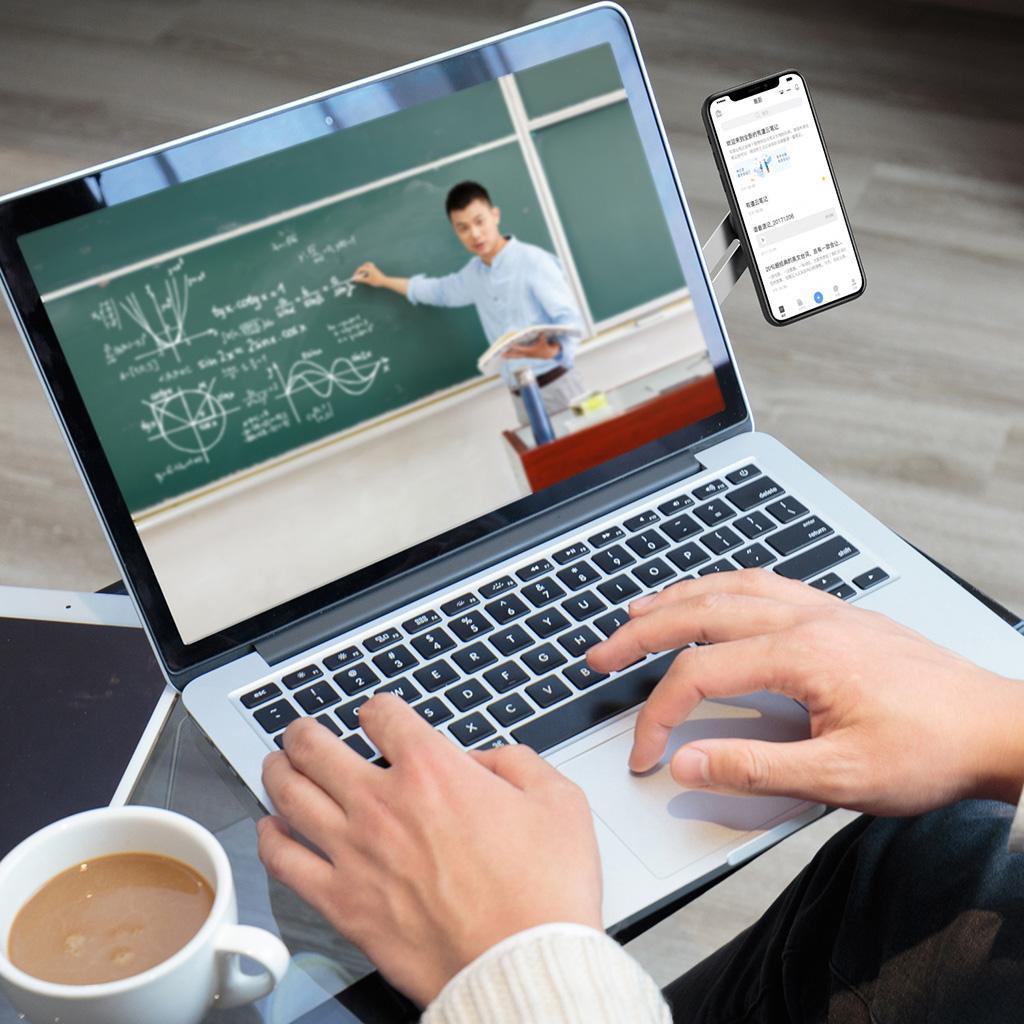 Clip on Monitor Laptop Side Mount Magnetic Phone Stand Holder Bracket Fixed