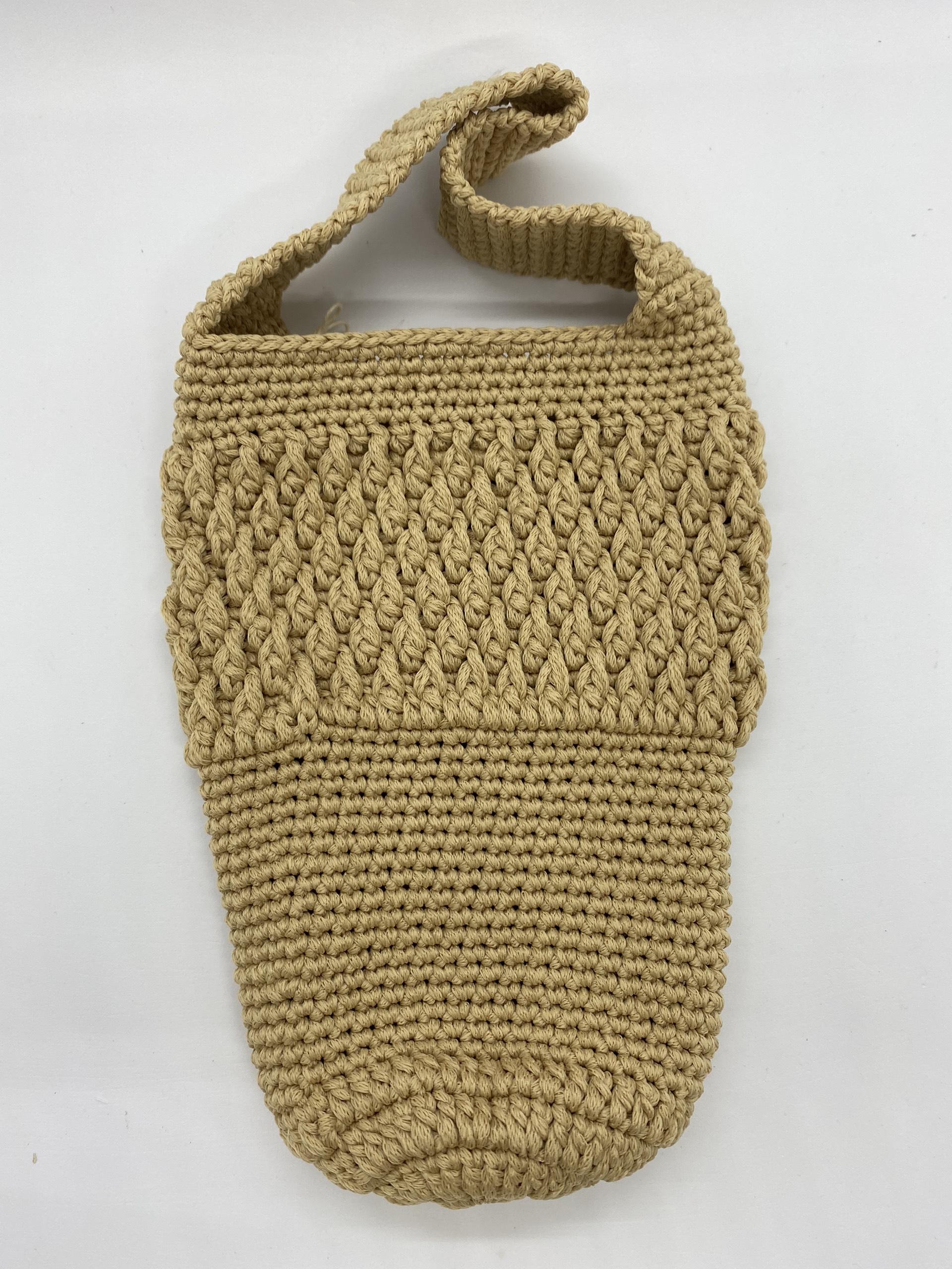 TÚI ĐỰNG LY GIỮ NHIỆT HANDMADE MÀU KEM