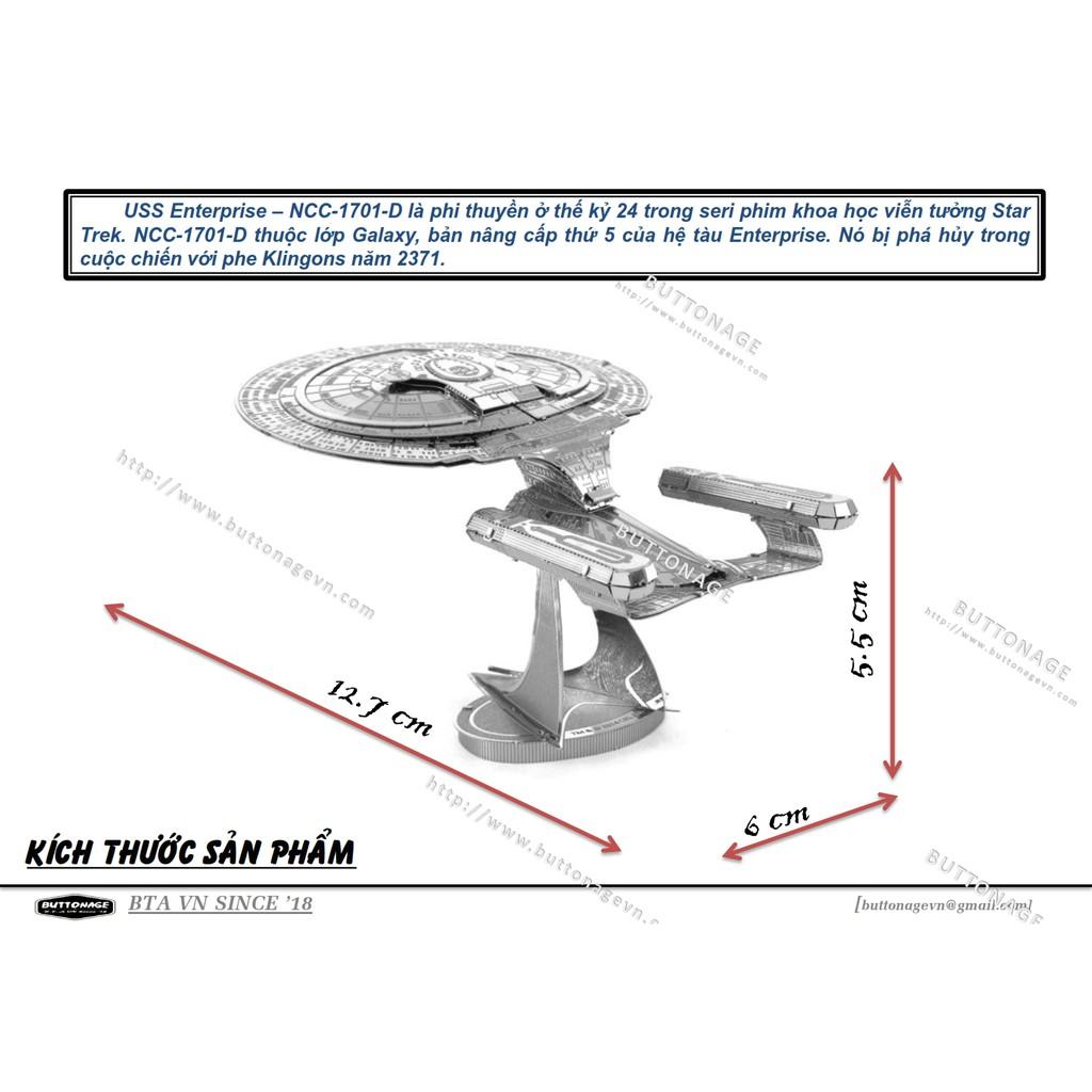 Mô Hình Lắp Ráp 3d Phi Thuyền USS Enterprise (NCC-1701-D