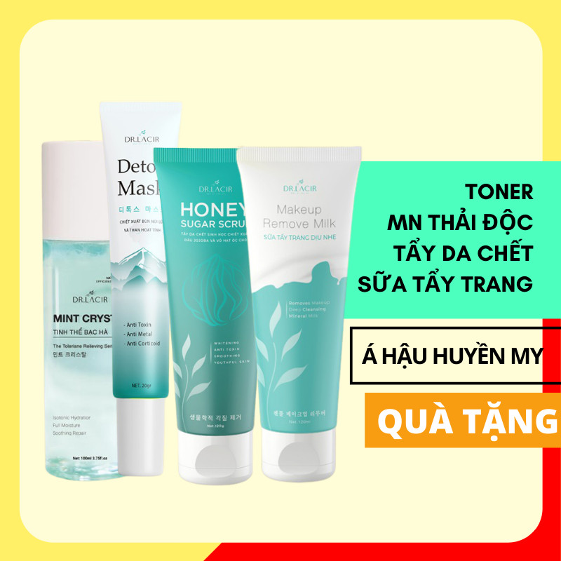 [ QUÀ TẶNG ] - Tinh Thể Bạc Hà / Mặt Nạ Thải Độc / Tẩy Da Chết Sinh Học / Sữa Tẩy Trang - DR.LACIR Hàn Quốc - Tặng 1 Thẻ Quà Tặng The Deosd