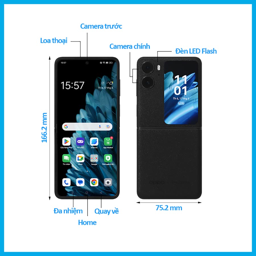 Điện thoại OPPO Find N2 Flip  - Hàng Chính Hãng