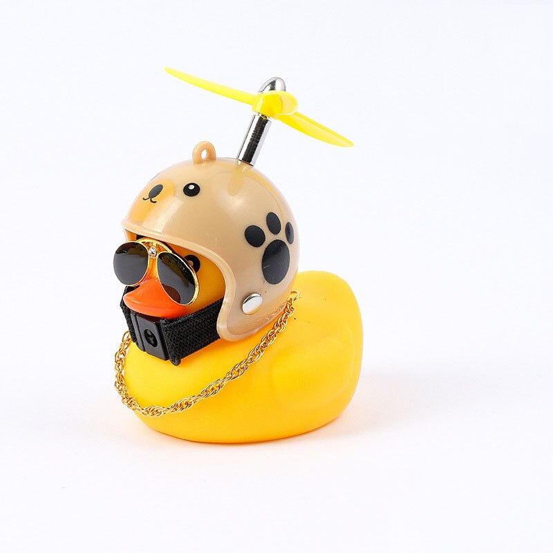 Standing Duck Bicycle Bell Broken Wind Helmet Small Yellow Duck MTB Road Bike Motor Riding Cycling Accessories not Lights