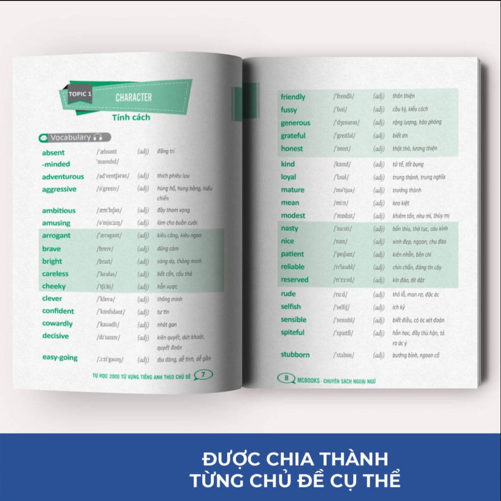 Tự Học 2000 Từ Vựng Tiếng Anh Theo Chủ Đề