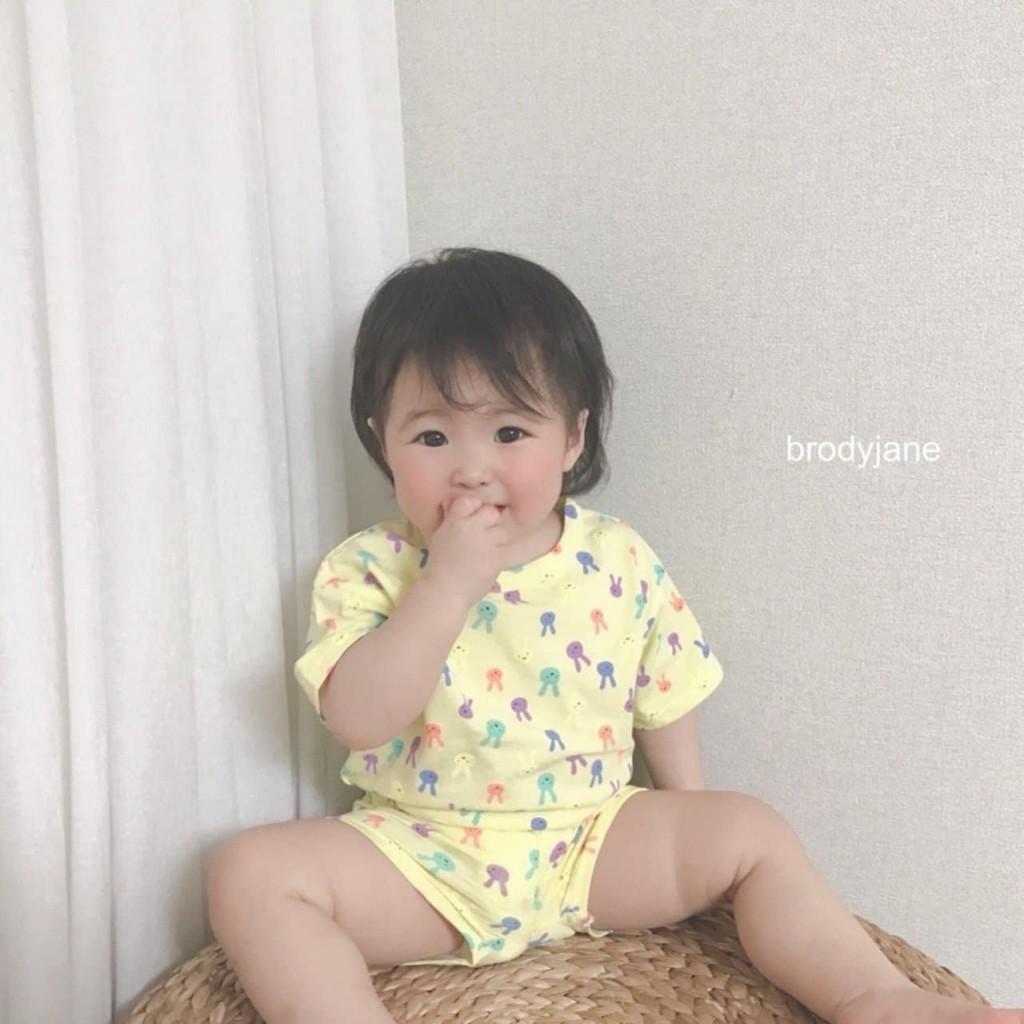 Bộ Thun Lạnh Cho Bé Bộ Minky Mom Cộc Tay Rabbit Cho Bé Trai Bé Gái chất thin lạnh siêu mềm mịn mát