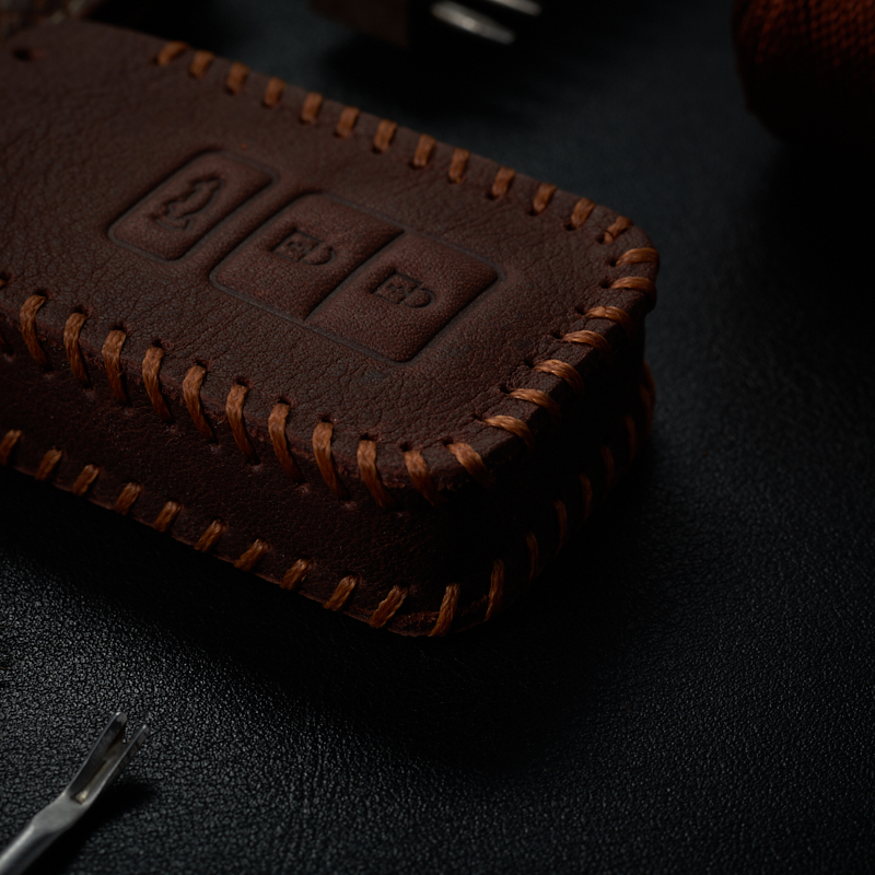 Bao Da Chìa Khóa Ô Tô dành cho Toyota sienta 3 nút dạng hộp Da Bò