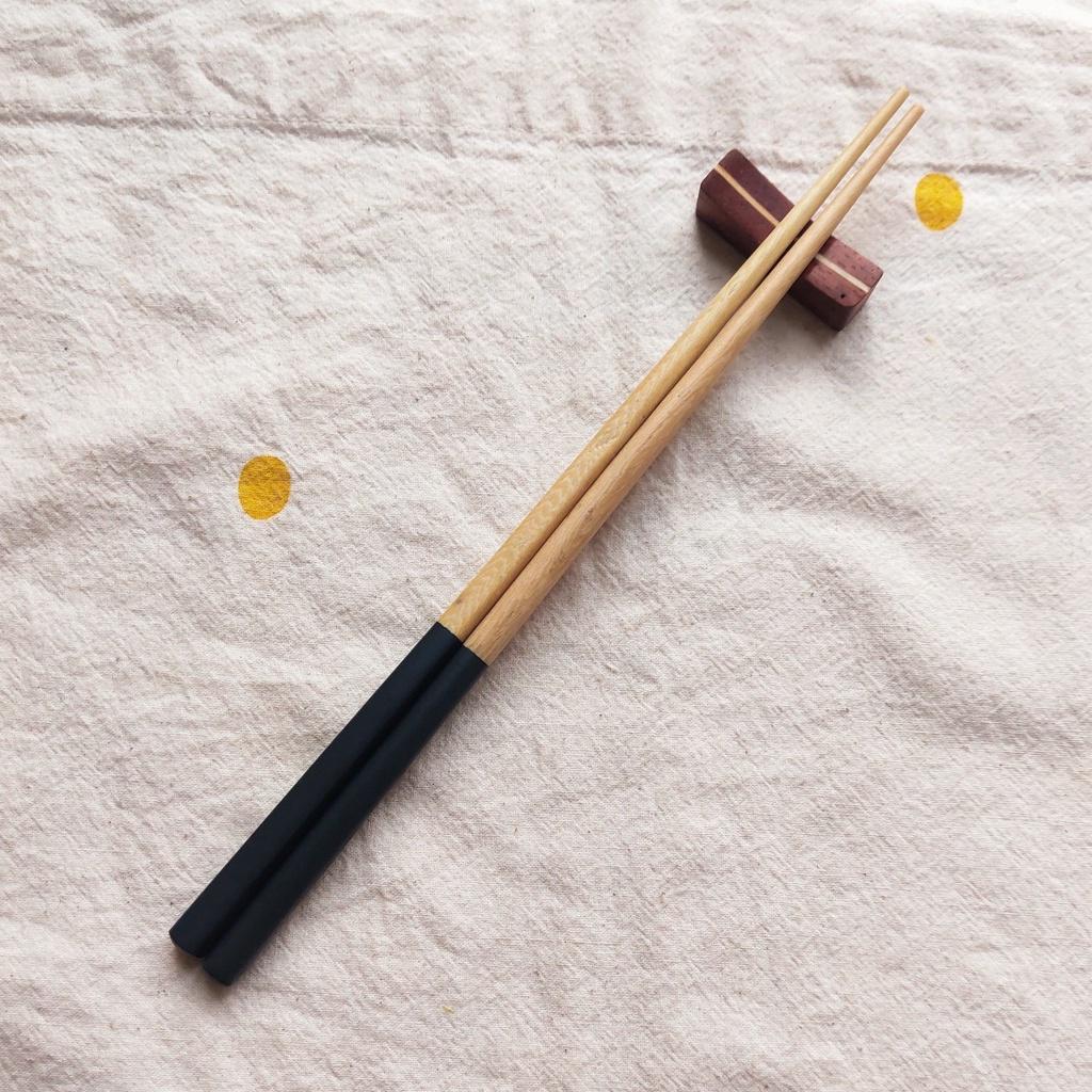 ĐŨA GỖ CÁN SƠN MÀI, PHONG CÁCH NHẬT BẢN 23CM
