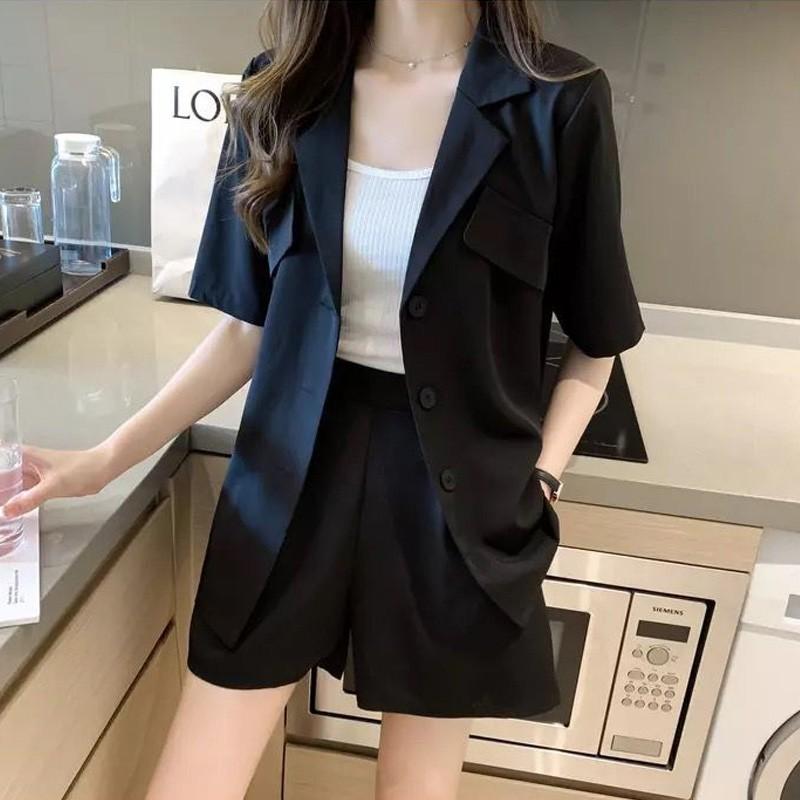 Set Áo Quần Big Size Cổ Vest Lụa Mềm Mịn Không Nhăn 2021