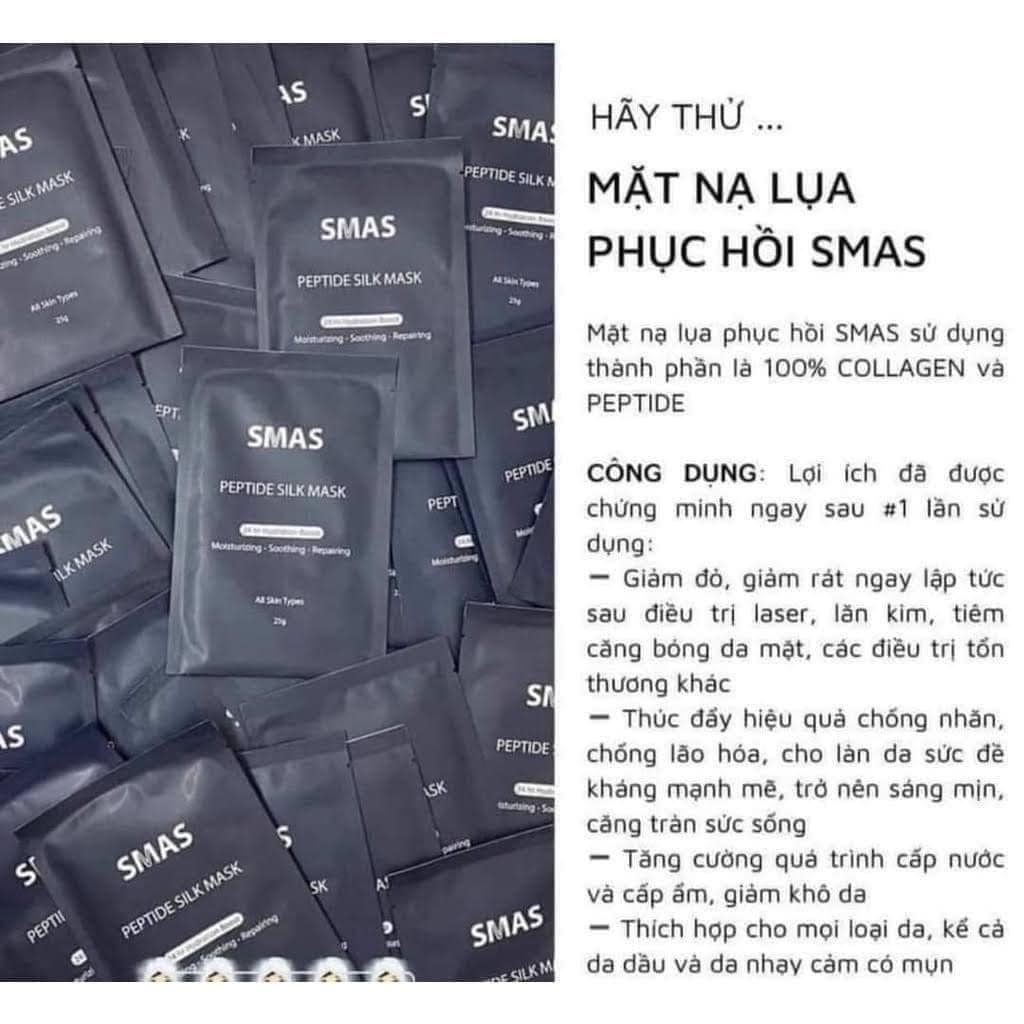 Mặt nạ phục hồi dưỡng ẩm Smas Peptide Silk Mask (1 miếng – 25g)