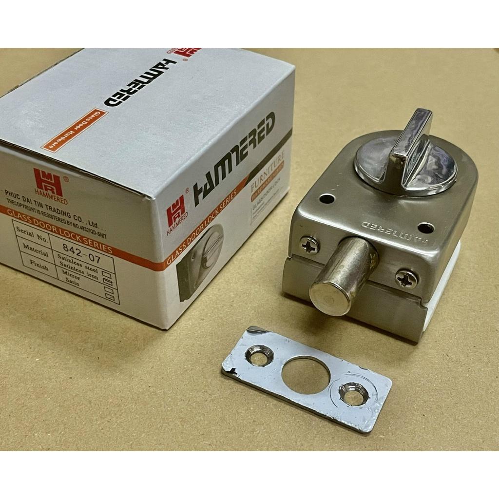 Chốt cửa kính cường lực không cần khoan kính Hammerd