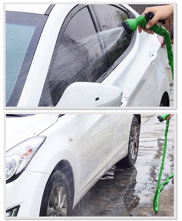 Bộ Vòi Xịt Tưới Cây, Rửa Xe Co Giãn Đa Năng 30M
