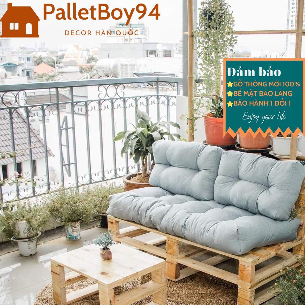 Ghế Sofa Gỗ, Ghế sofa pallet, Size 120x40x30cm