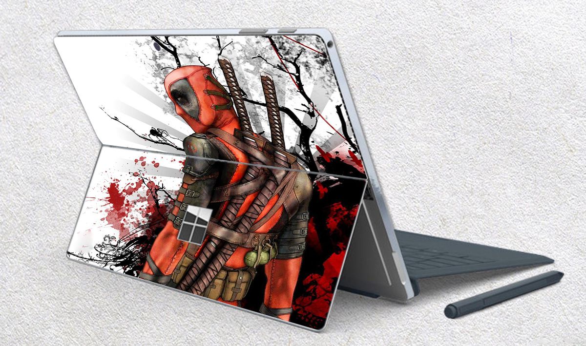 Skin dán hình Deadpool cho Surface Go, Pro 2, Pro 3, Pro 4, Pro 5, Pro 6, Pro 7, Pro X - Mã: deap010 - Surface Pro X