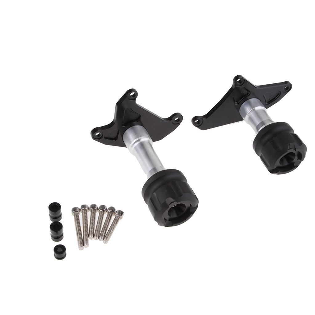 2 Set Motor CNC Engine Frame Slider Crash Pad Falling Protection Fits for Grom MSX125 MSX125SF Gold & Black