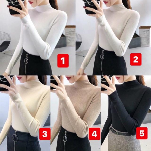 Áo len tăm phong cách Hàn Loại đẹp 10 màu