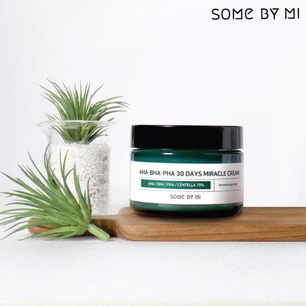 Bộ 4 Sản Phẩm Dưỡng Da Giảm Mụn Some By Mi AHA-BHA-PHA 30 Days Miracle Gồm Sữa Rửa Mặt Bye Bye 120g + Toner 150ml+ Serum 50ml+ Kem 60g (Tặng Kèm 1 Mặt Nạ Dr