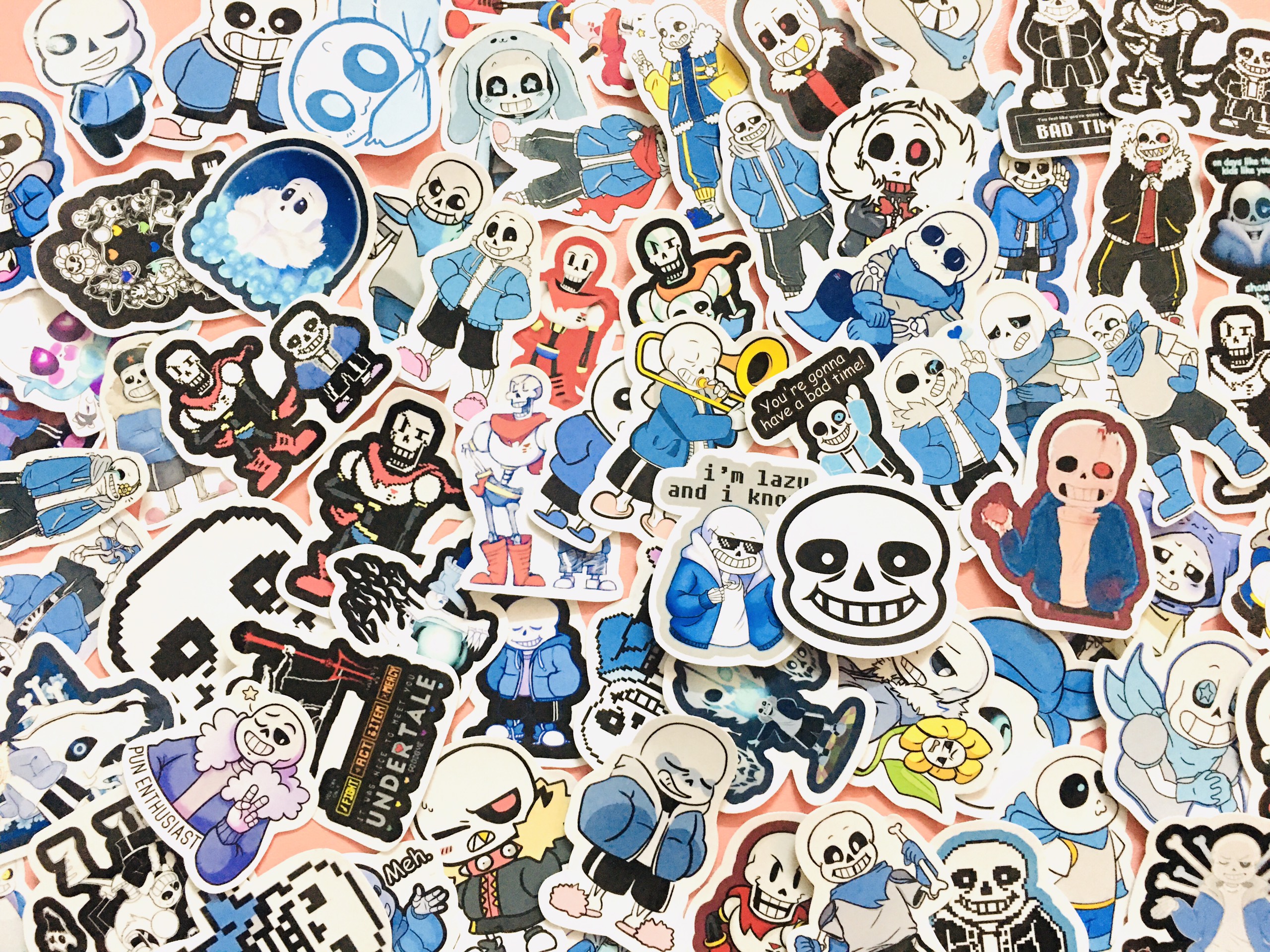 Set 30 Sticker Sans Undertale