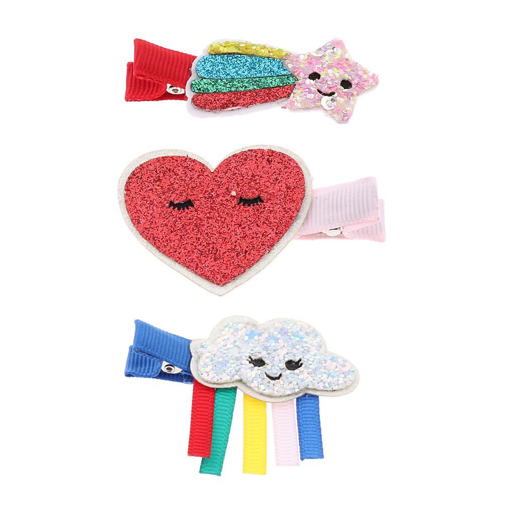 Pack Of 3 Cute Kid's Small Hairpins Hair Clips Accessories For Girls