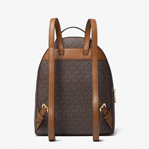 Balo Nữ Michael Kors MK Valerie Medium Logo Backpack 30F2G9VB2B Màu Nâu