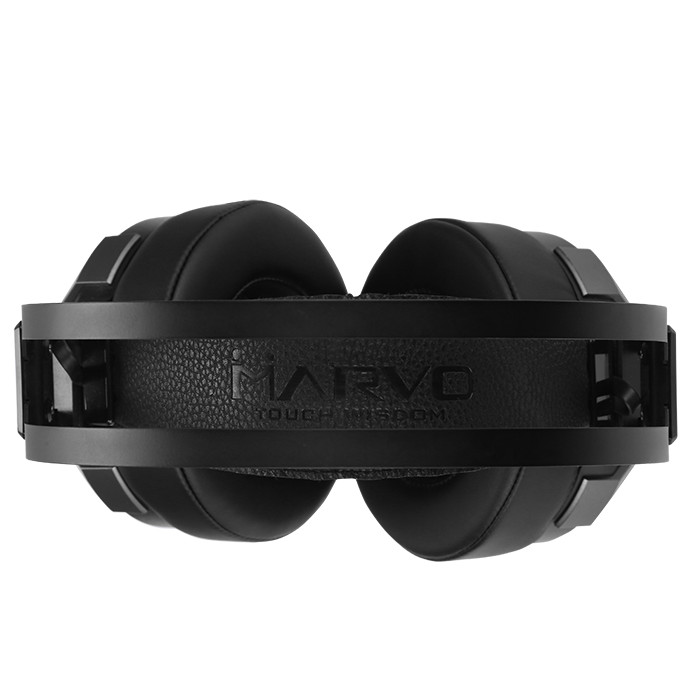 Tai nghe stereo Marvo H8321P nhỏ gọn siêu nhẹ  - có micro tùy chỉnh lên xuống (Đen) HÀNG CHÍNH HÃNG