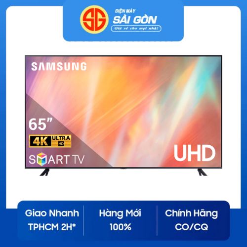 Smart tivi Samsung 4K 65 inch UA65AU7700KXXV - Hàng chính hãng