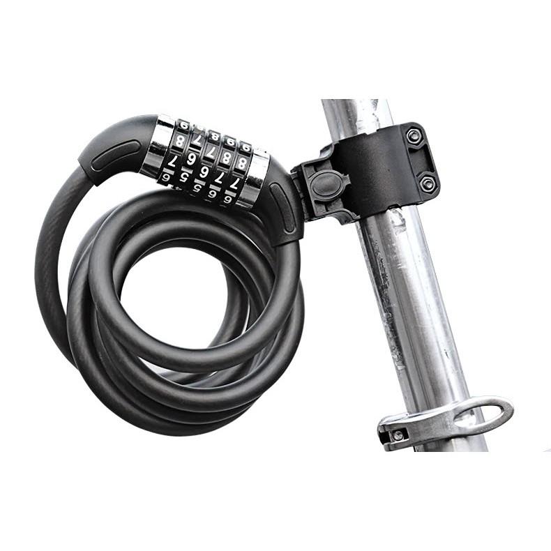 Khóa dây xe đạp 5 số đổi được mã 1.2m