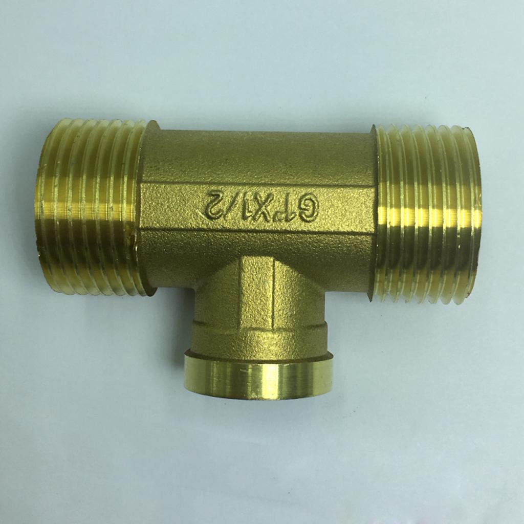 T-piece Brass Hose Connector Threaded Adapter