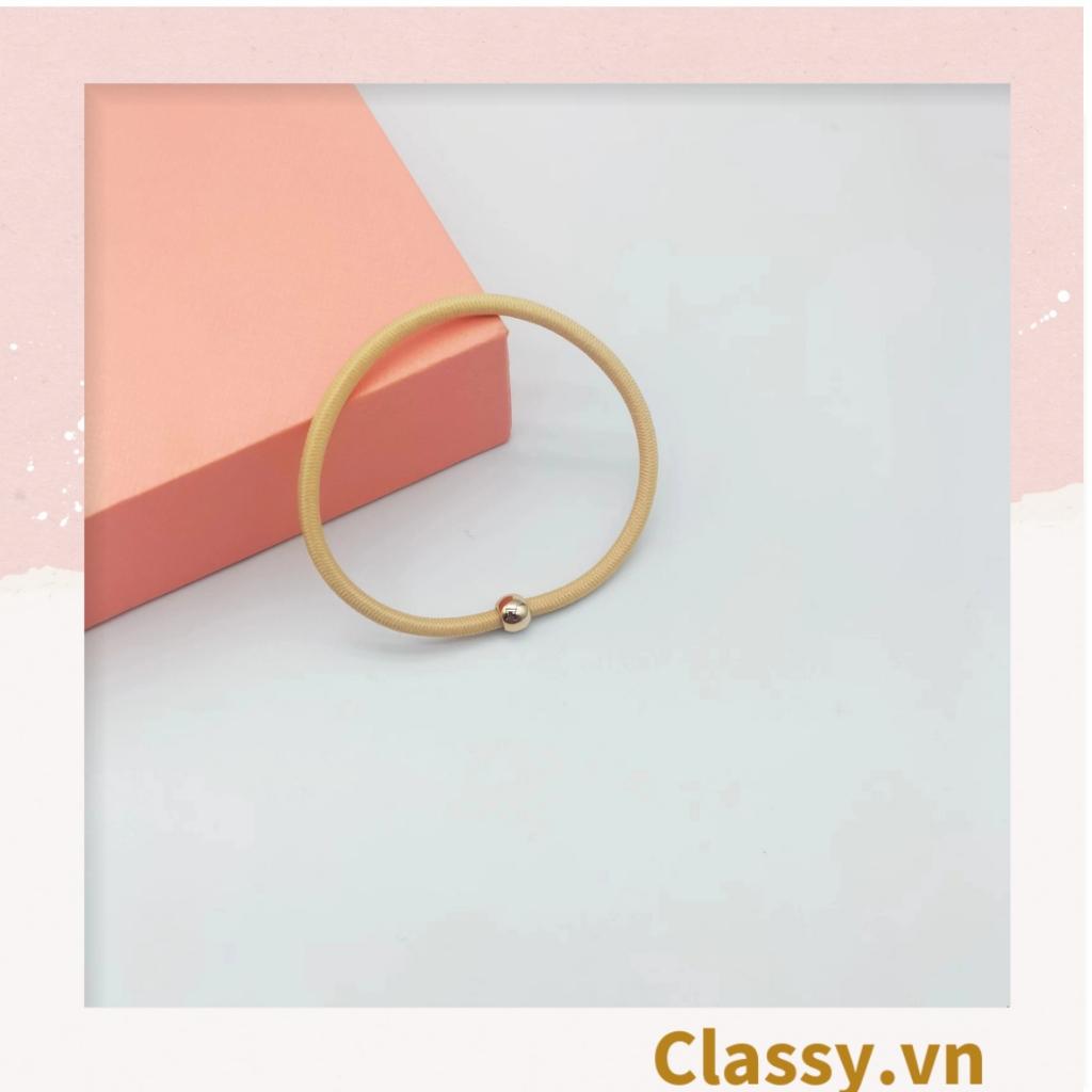 Dây cột tóc Classy dây buộc tóc bền dai, họa tiết xinh xắn nhiều màu cho bạn nữ PK1086