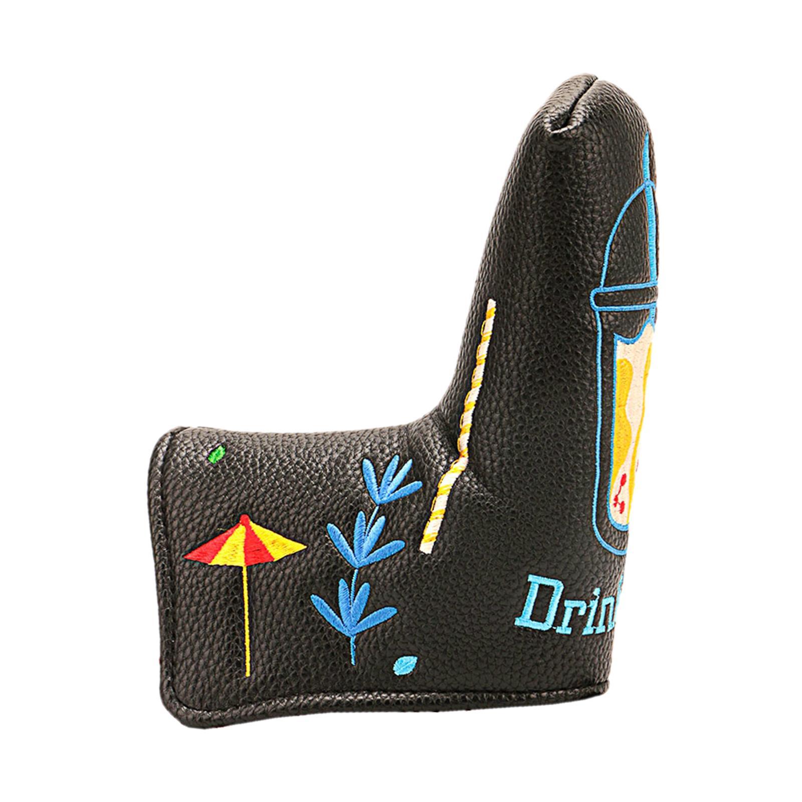 Golf Putter Headcover Club Head Cover Protection Waterproof Black