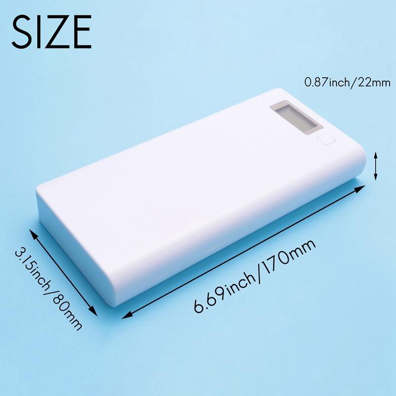 Hộp Pin Dự Phòng Tự Làm 8x18650 Hai Cổng USB Màn Hình LCD 18650