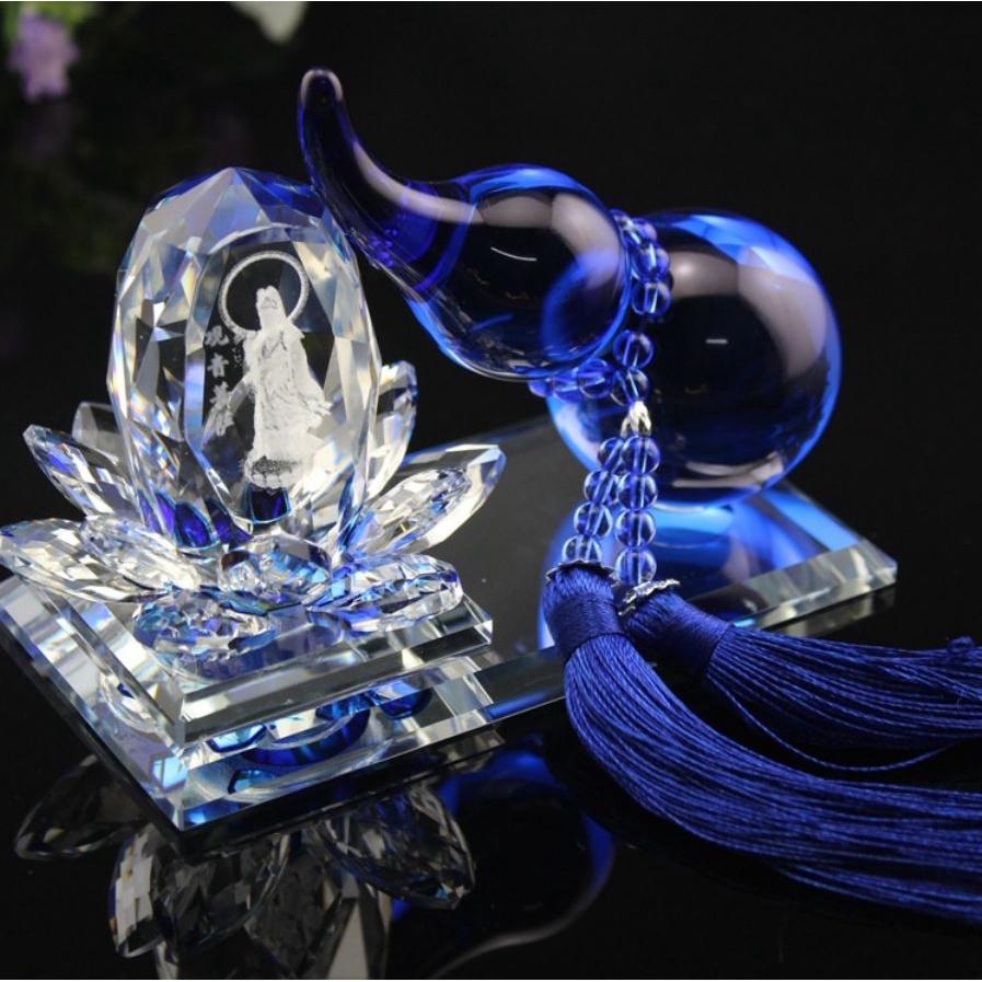 Tượng Quan Âm Hồ Lô Trong Trang Trí Taplo Xe Hơi - Tượng Nước Hoa Xe Ô Tô - Nhiều Màu Sắc - Tặng Kèm Nước Hoa Cao Cấp