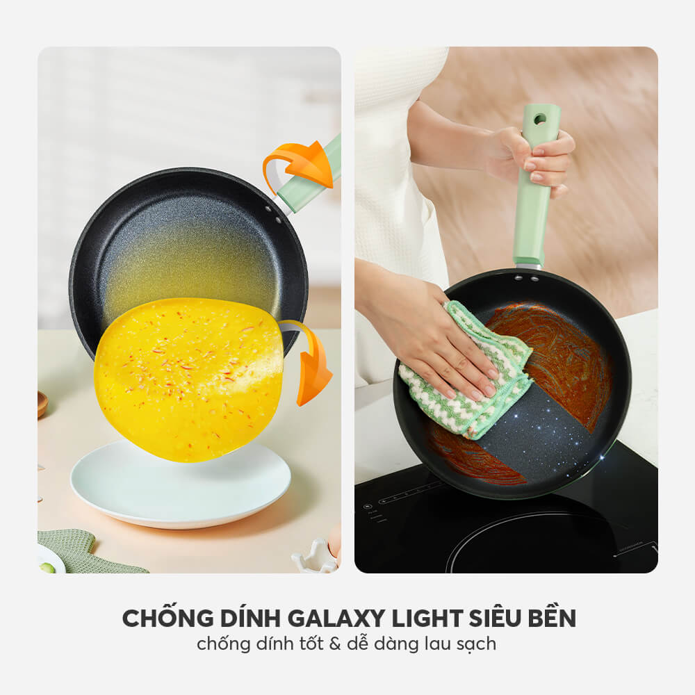 Chảo Chống Dính Siêu Bền Elmich Hera II EL-5941 Nhiều Size, Hàng Chính Hãng, Dùng Mọi Bếp - JoyMall