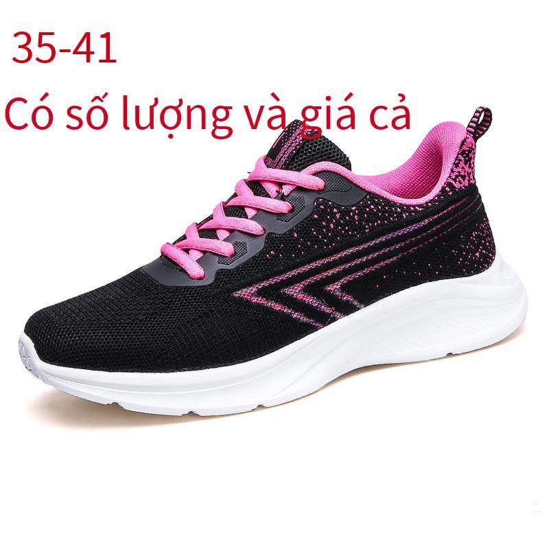 Đảm bảo chất lượng giày nữ giày chạy bộ cỡ lớn giày đỏ lưới giảm giá mới nhất ưu đãi mới