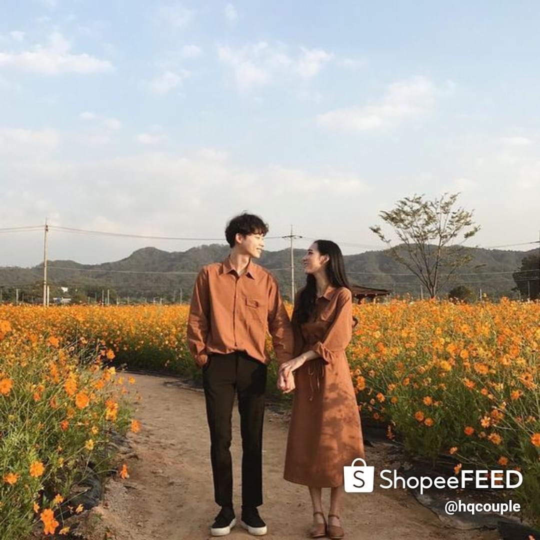 Set váy áo sơ mi đôi Couple Tina nam nữ đẹp hàng cao cấp