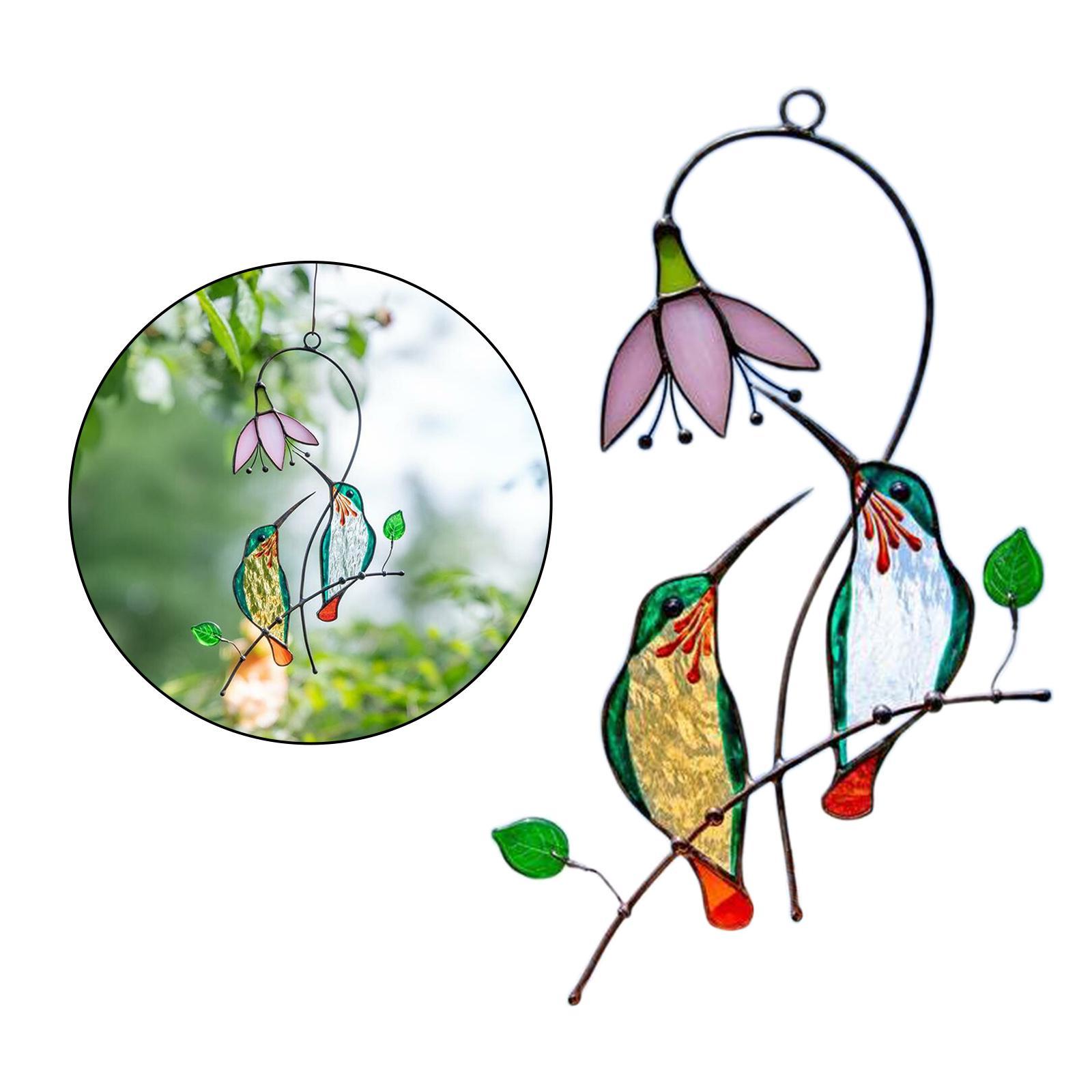 Hummingbird Stained  Window Hanging   Gift