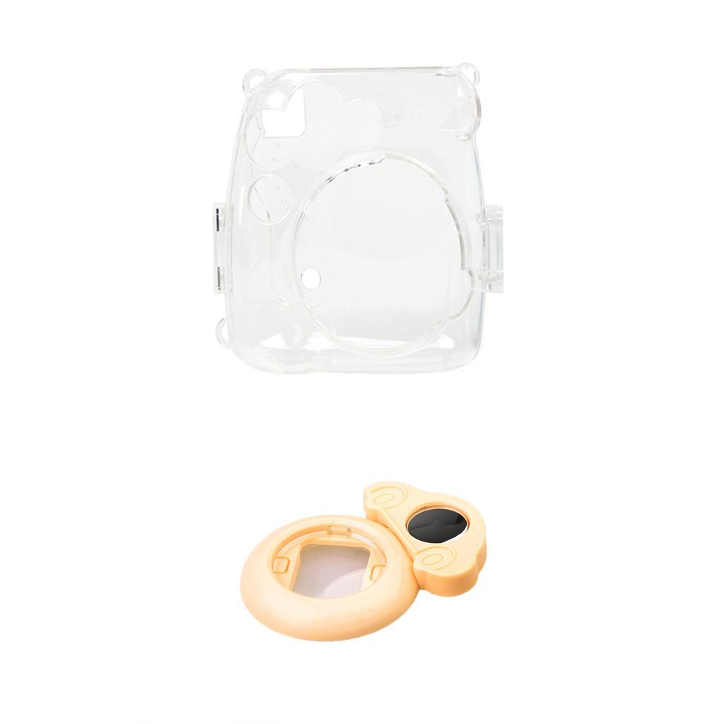 Filter Lens+Clear Case with Neck Shoulder Strap For  Instax Mini 8