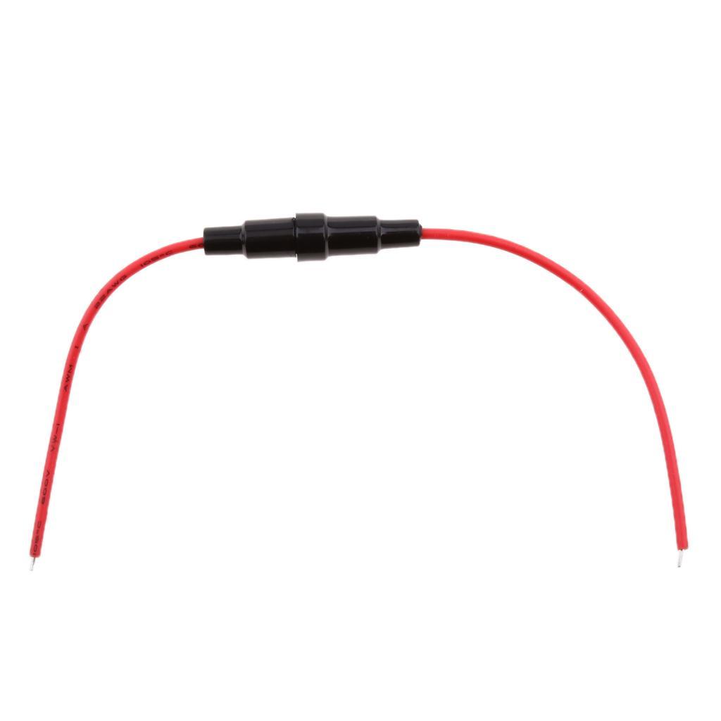 5-35pack 10 Pieces Waterproof Inline Tube Fuse Holder Block Connector