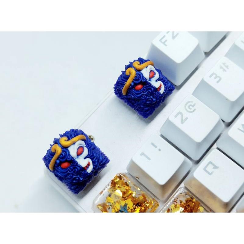 Keycap resin Wukong (Ngộ Không) clone tone tím đen trang trí bàn phím cơ