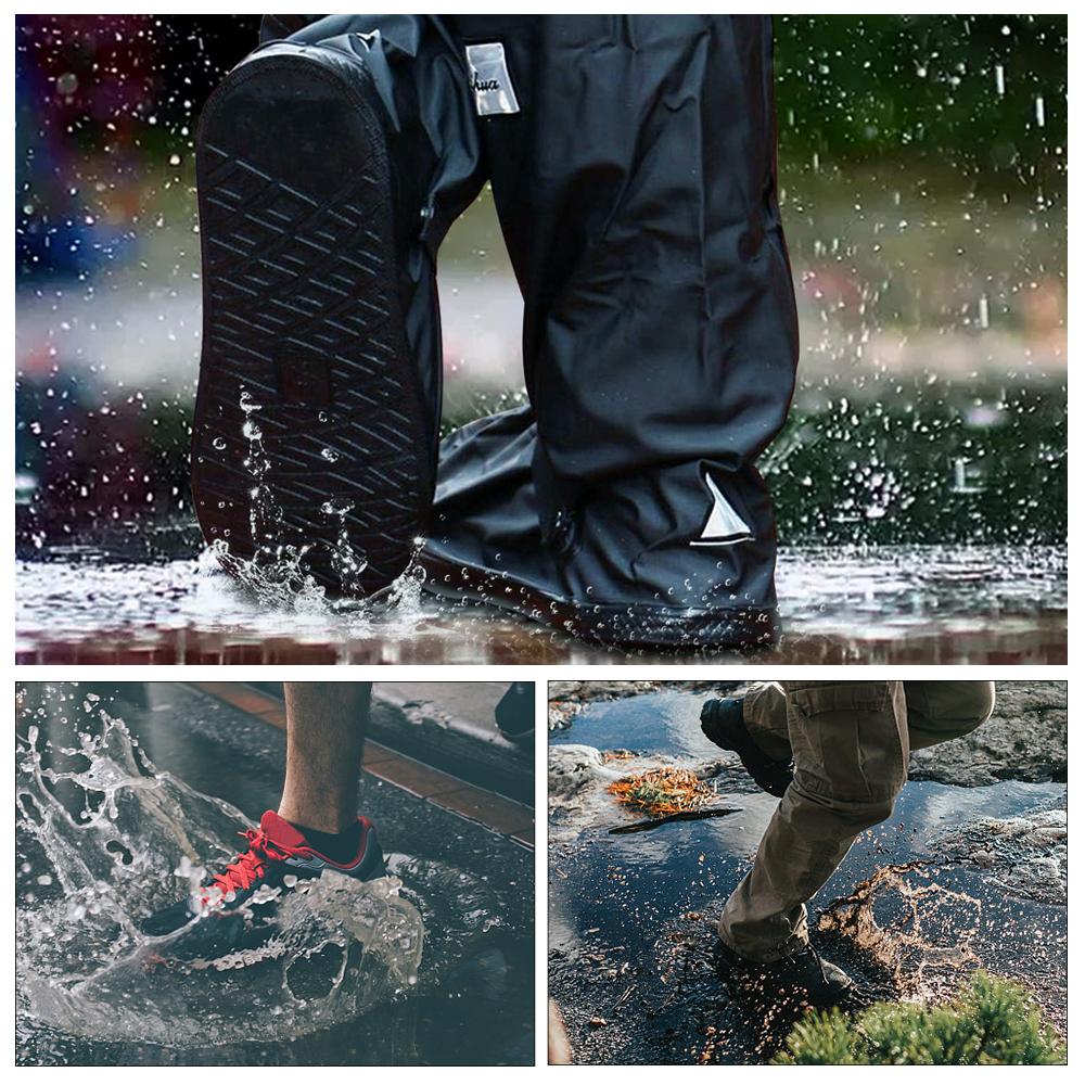 Giày ủng đi mưa chất liệu PVC chống thấm nước có dây kéo