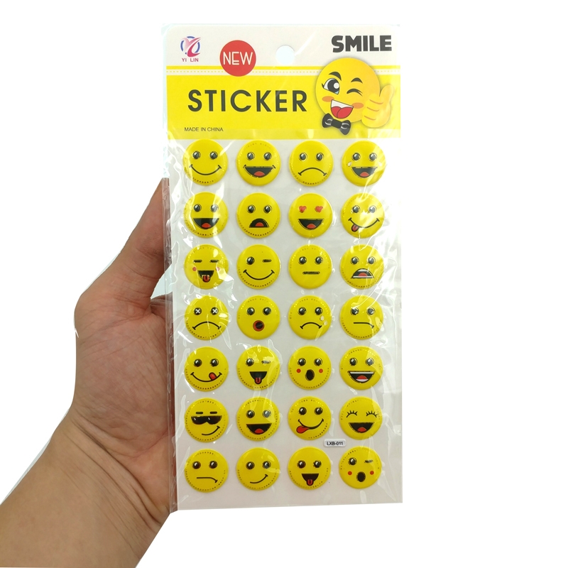 Sticker Mặt Cười Nhiều Hình (Mẫu Sản Phẩm Bên Trong Là Ngẫu Nhiên)