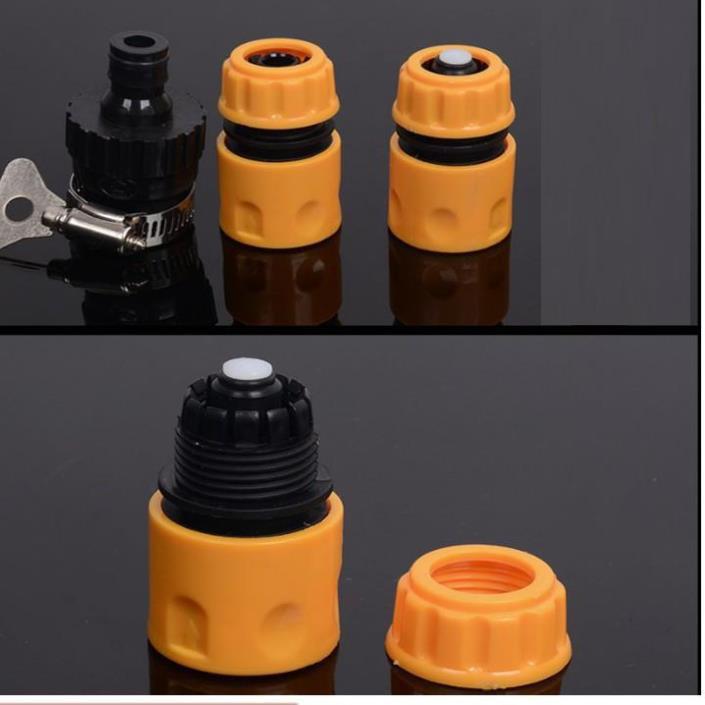 ️ Bộ dây vòi xịt nước rửa xe, tưới cây . tăng áp 3 lần, loại 7m, 10m 206622-5 cút sập,nối nhựa đ+ tặng túi đựng bút