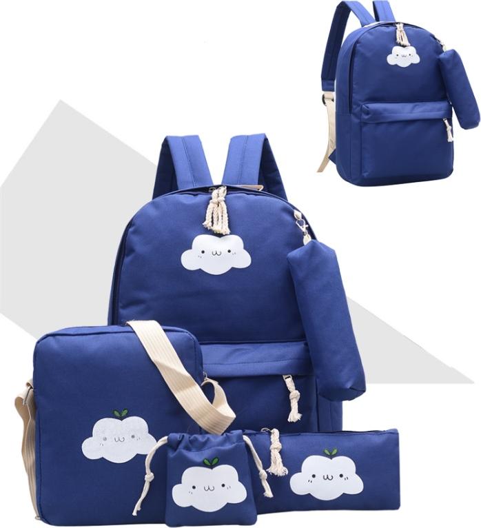 Bộ Balo Nữ Thời Trang 5 Món Họa Tiết Đám Mây Cloudy