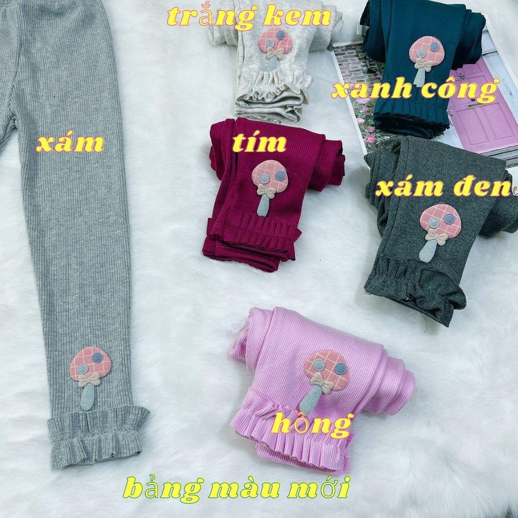 Quần Legging Bé Gái ️️ Quần Legging Len Tăm Thêu Hình Thỏ Xinh Xắn Cho Bé Gái ( LGB01)