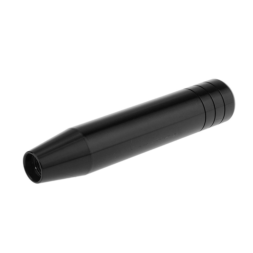 Black-18cm Straight Universal Manual Car Gear Shift Knob Aluminum Racing
