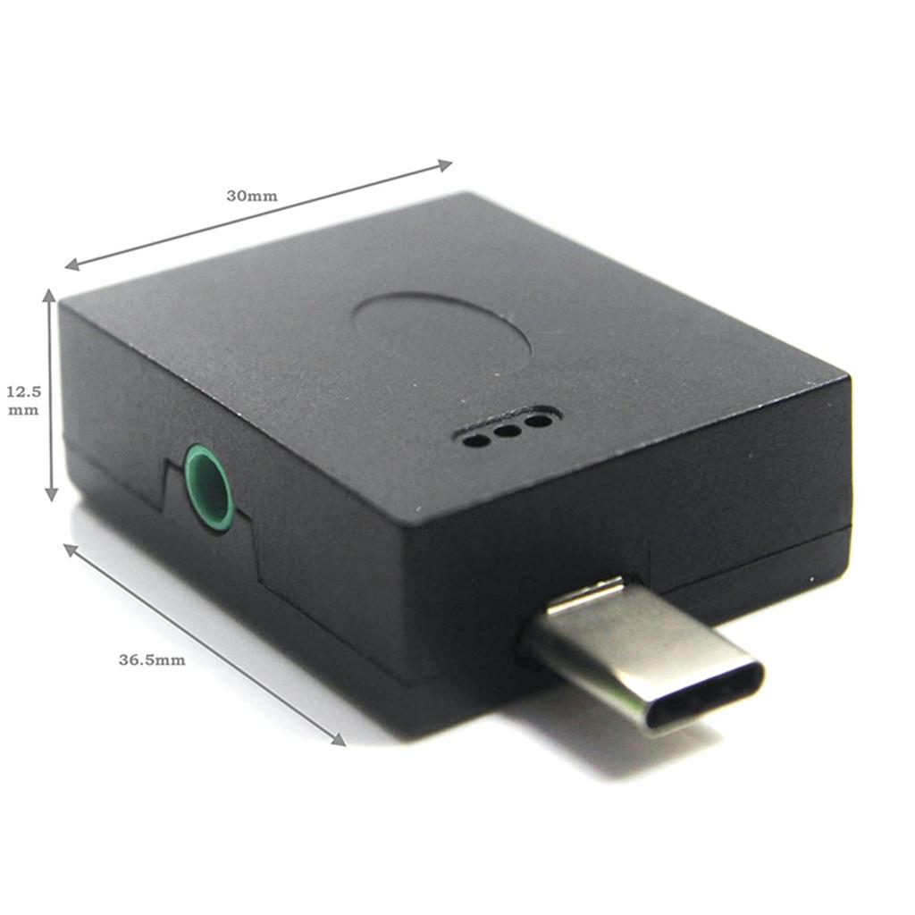 USB Type C Male to 3.0 USB Female OTG Adapter with 3.5mm Female Digital Audio