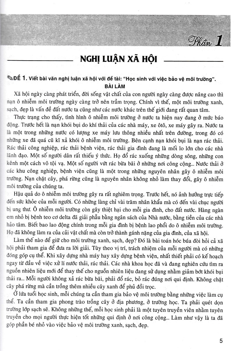 199 Đề Và Bài Văn Hay Lớp 8