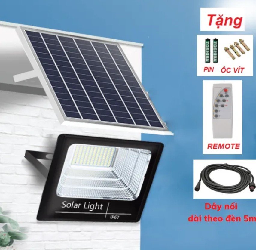 Đèn Led Năng Lượng Mặt Trời Siêu Sáng Chống Nước, Tiết Kiệm Điện Năng công suất 500W