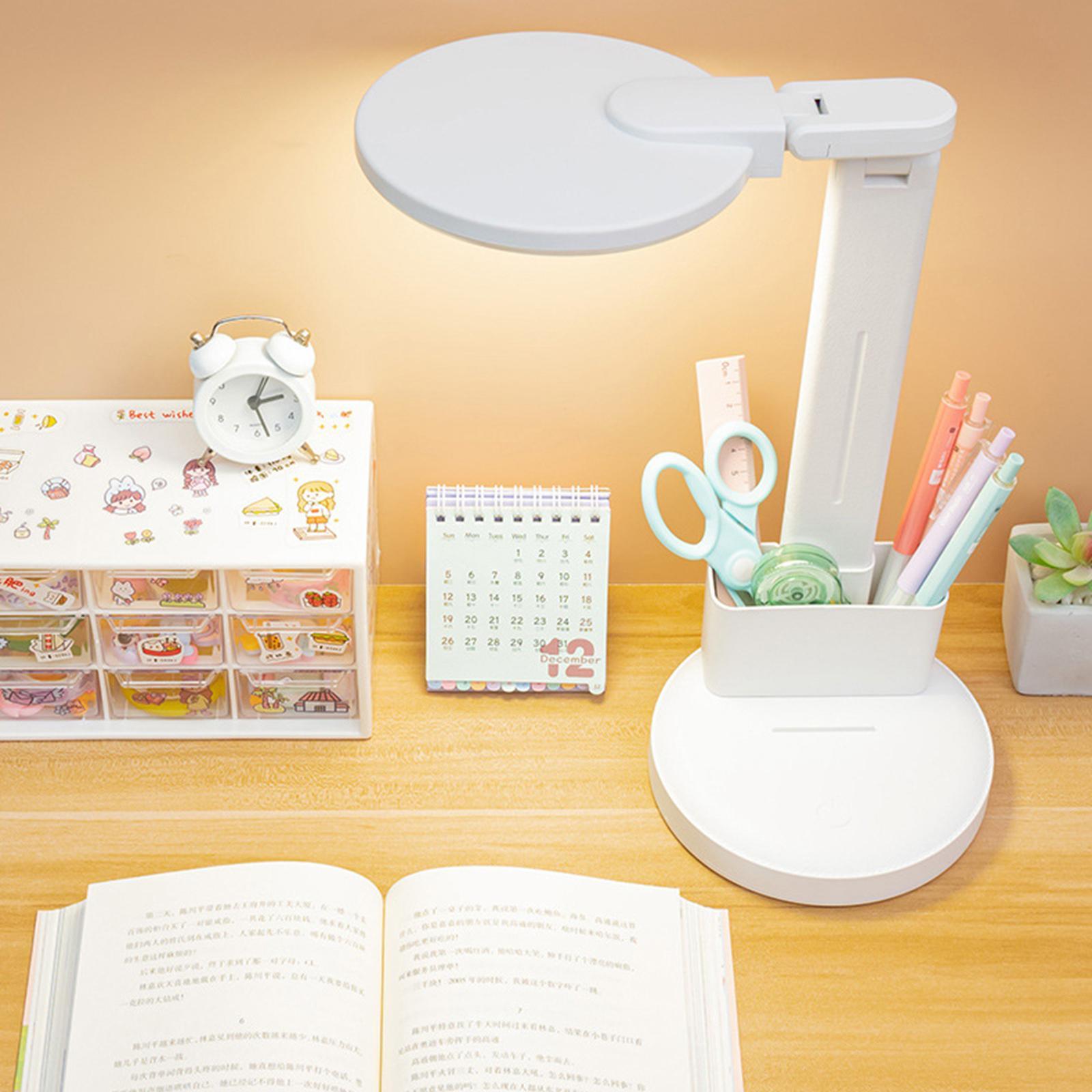 LED Desk Lamp Bedside Reading Lights Eye Caring Foldable for Study Dormitory