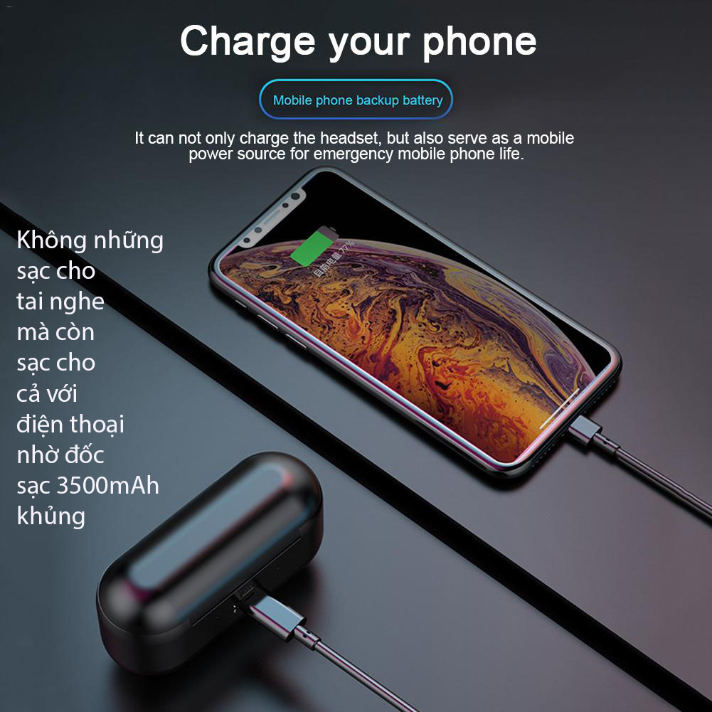 Tai nghe không dây bluetooth  true wireless